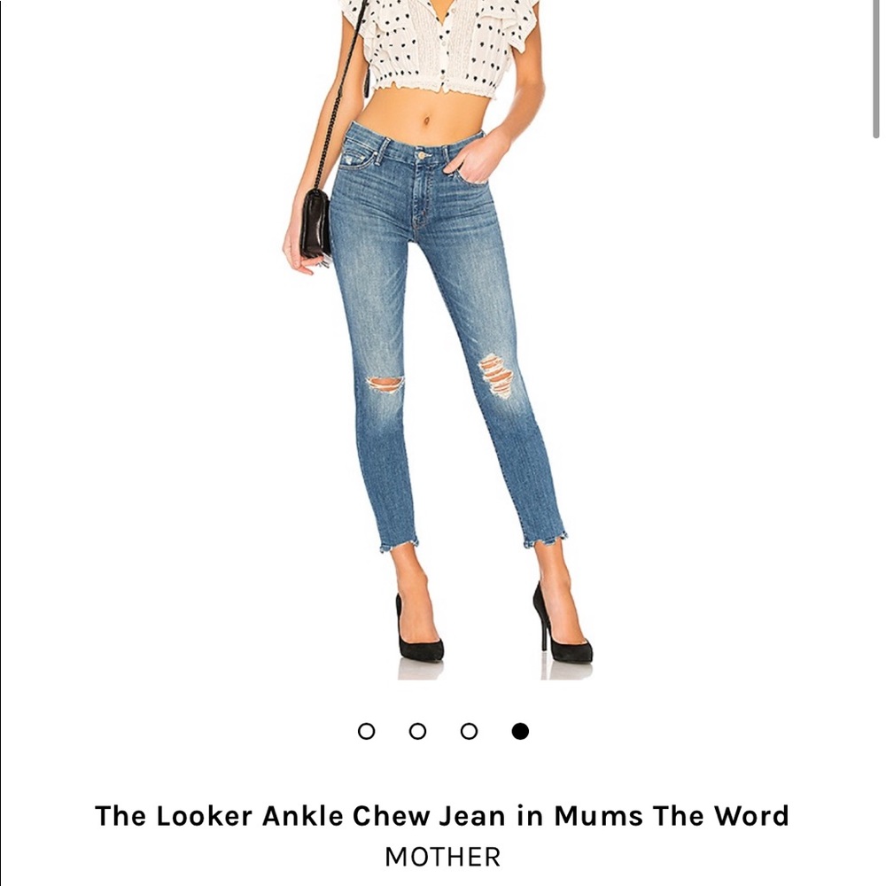 Mother The Looker Ankle Chew Jeans